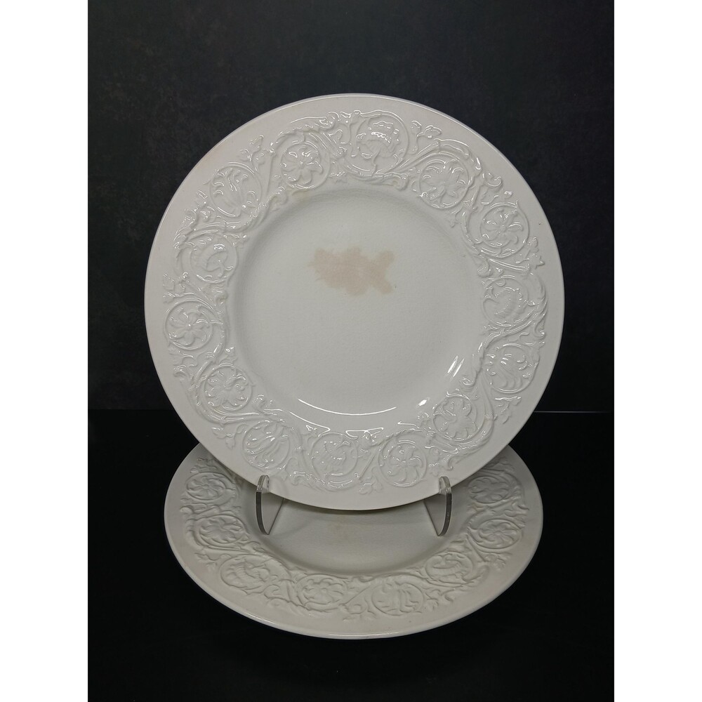 Wedgwood Patrician Salad Plate Set of 2 Crazing & Discoloration